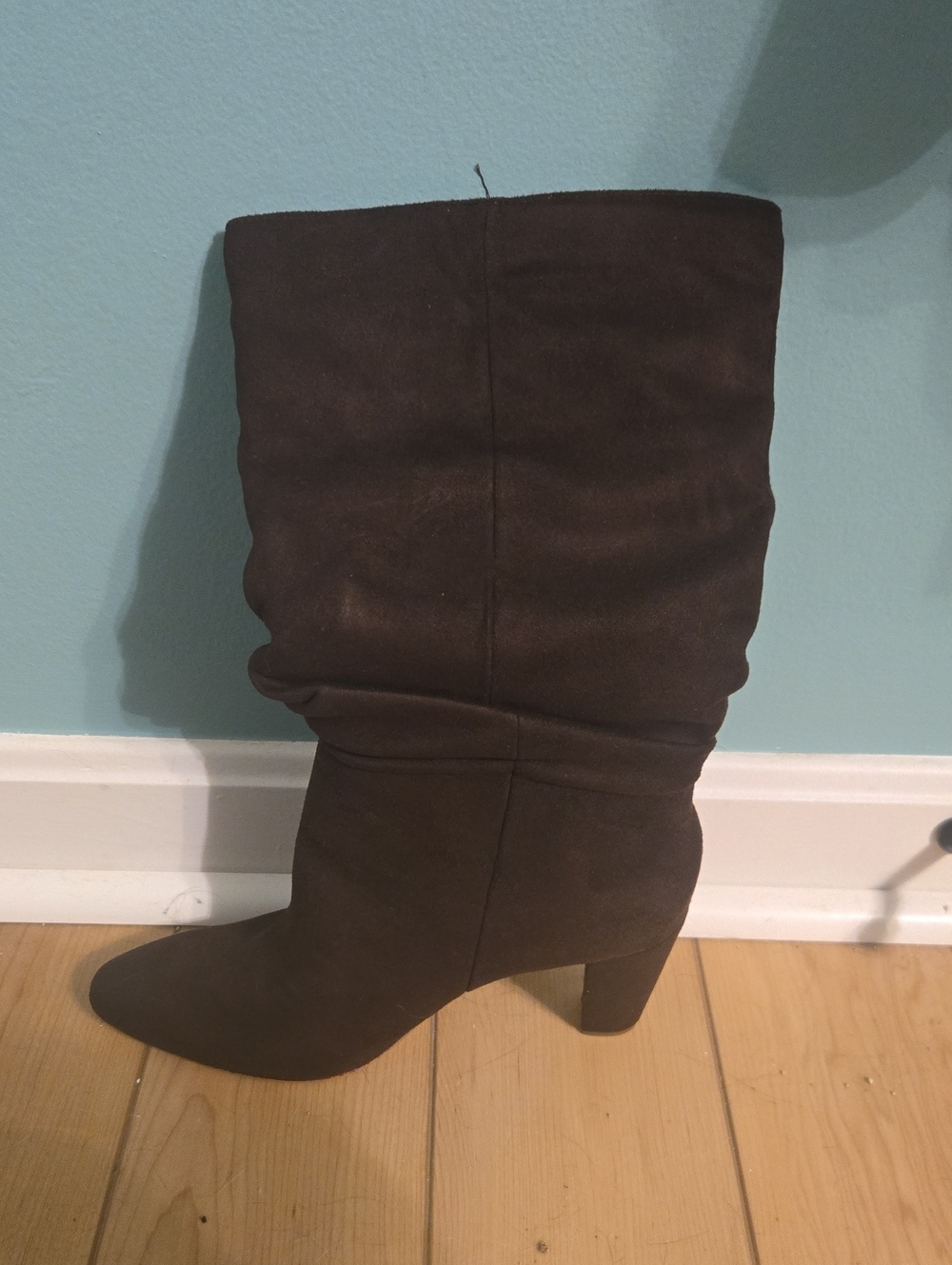 Banana Republic Brown Suede Mid-Calf Slouch Boot